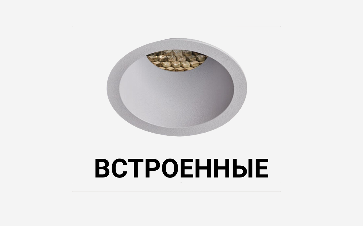 Встроеные светильники